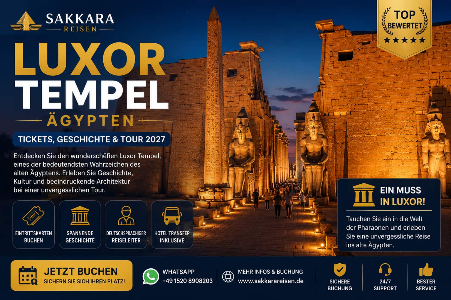 Luxor Tempel Ägypten | Tickets, Geschichte & Tour 2027