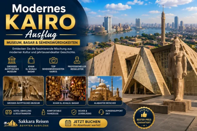 Modernes Kairo Ausflug | Museum, Basar & Sehenswürdigkeiten