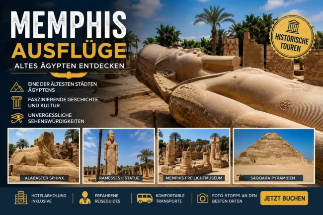Memphis Ausflüge | Altes Ägypten, Sehenswürdigkeiten & Touren Memphis Ausflüge | Altes Ägypten, Sehenswürdigkeiten & Touren