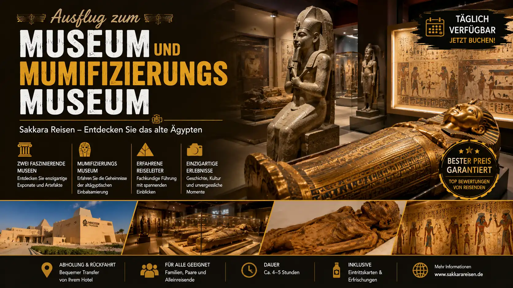 Ausflug zum Museum und Mumifizierungs Museum