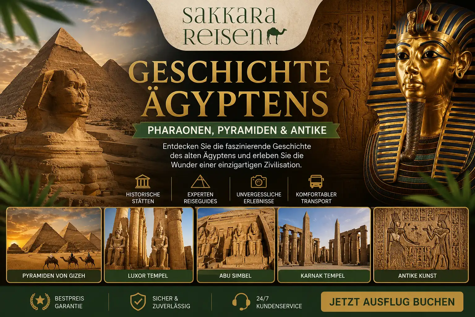 Geschichte Ägyptens | Pharaonen, Pyramiden & Antike