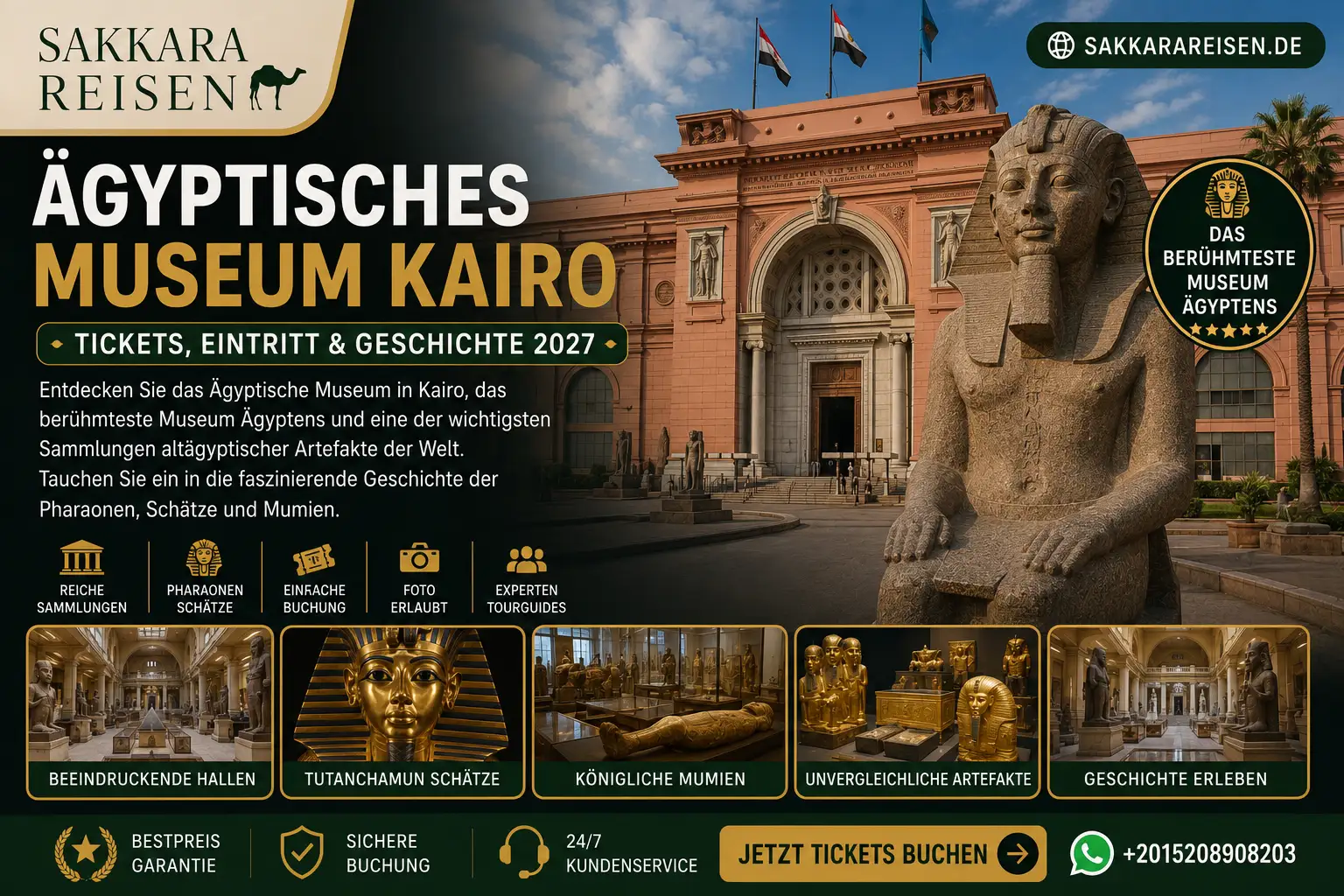 Ägyptisches Museum Kairo | Tickets, Eintritt & Geschichte 2027