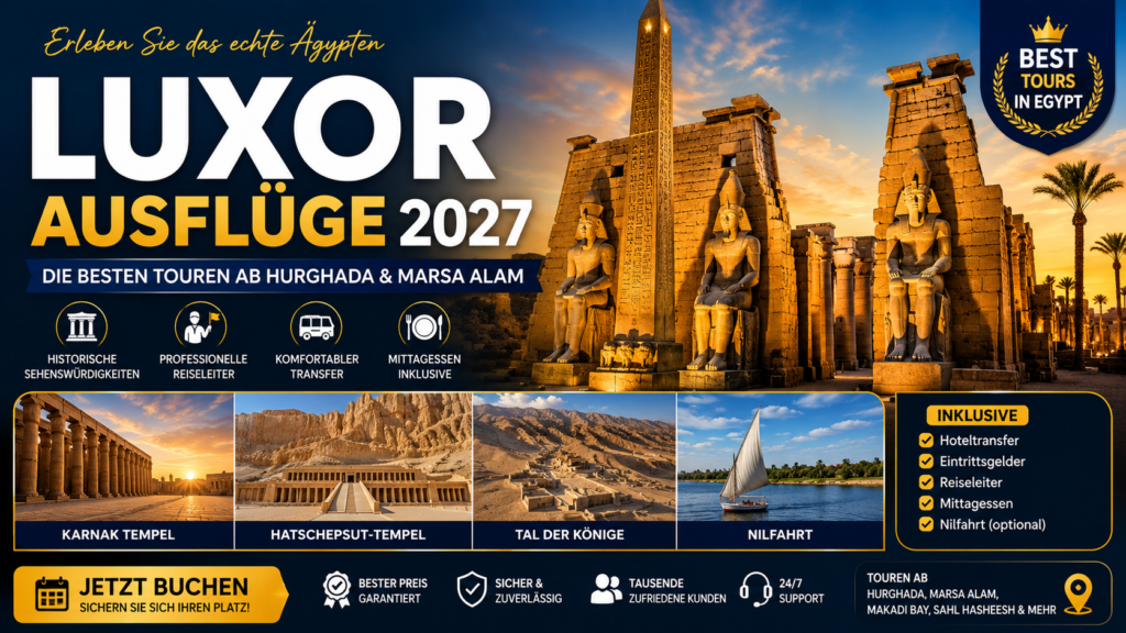 Luxor Ausflüge 2027 | Die besten Touren ab Hurghada & Marsa Alam