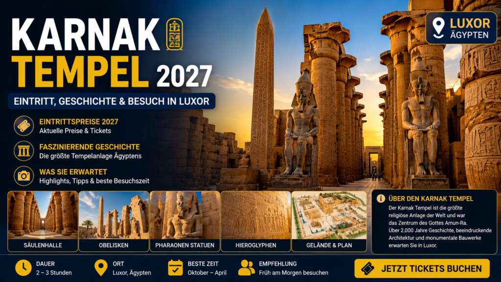 Karnak Tempel 2027 | Eintritt, Geschichte & Besuch in Luxor