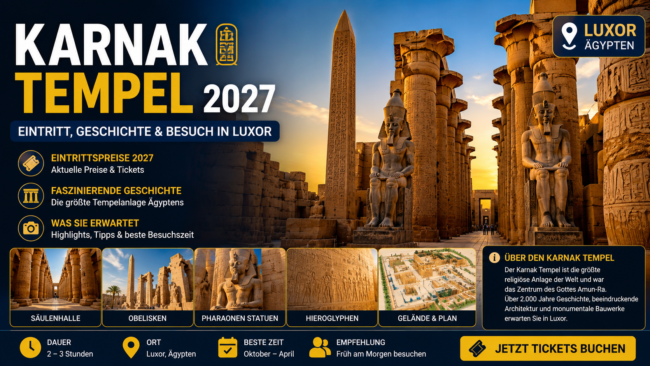 Karnak Tempel 2027 | Eintritt, Geschichte & Besuch in Luxor
