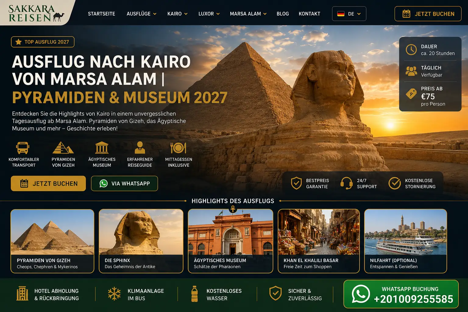 Ausflug nach Kairo von Marsa Alam