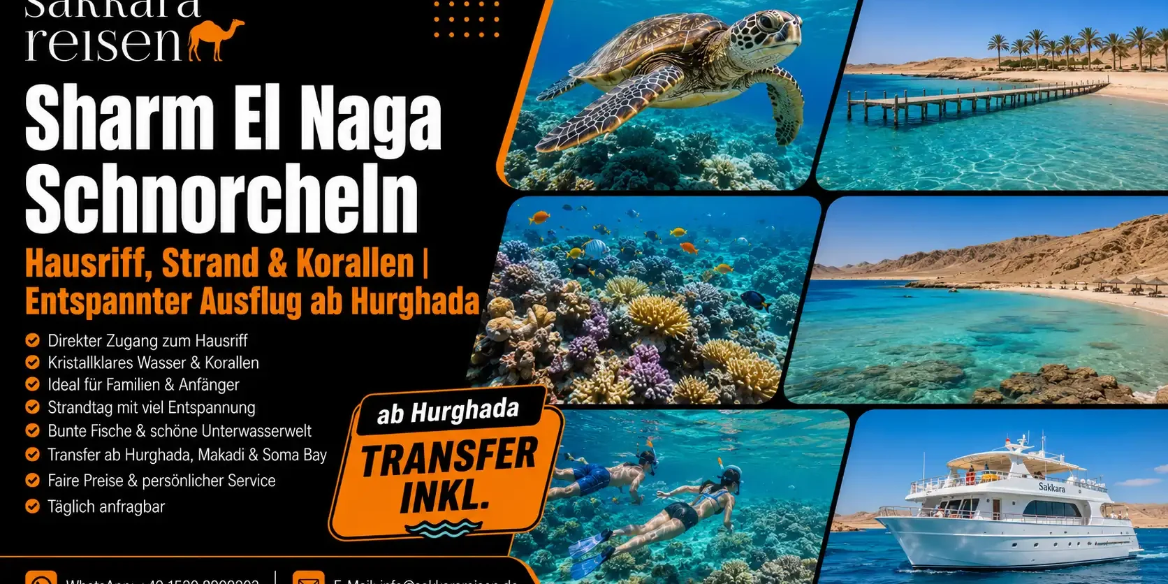 Sharm El Naga Schnorcheln 2027 | Riff, Strand & Erfahrungen