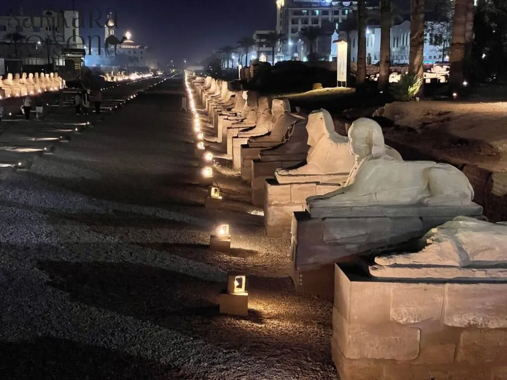 Light show at Karnak Temple