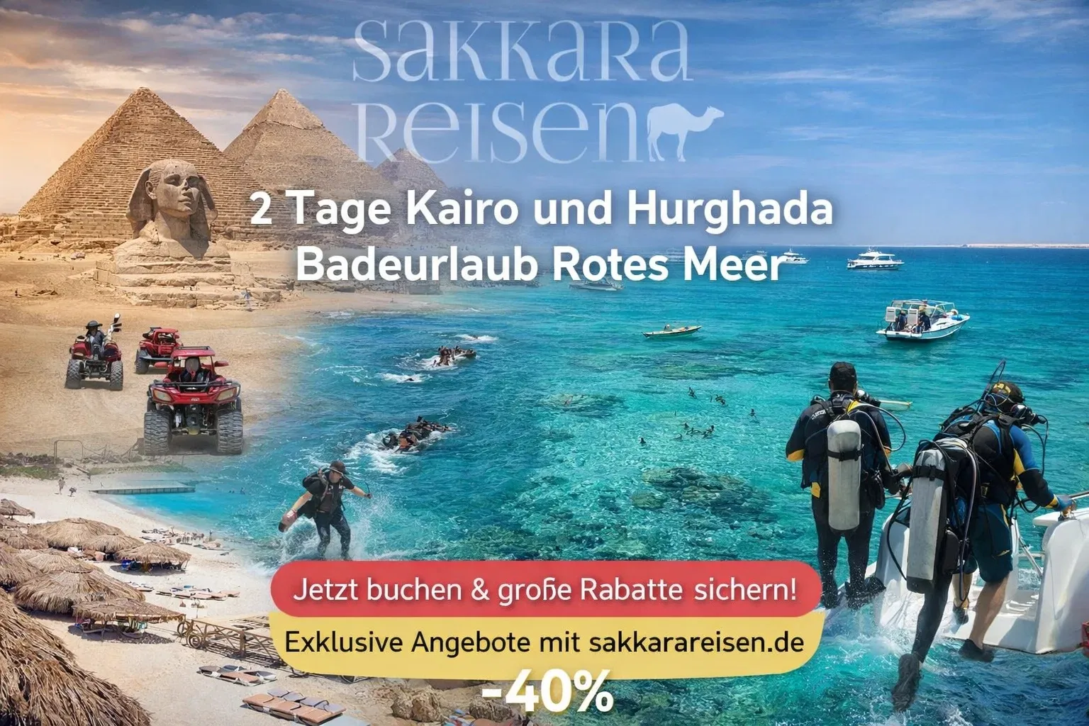 2 Tage Kairo und Hurghada Badeurlaub Rotes Meer