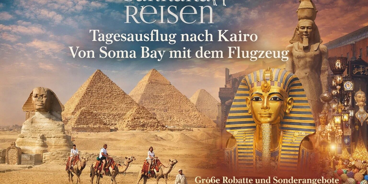 Tagesausflug nach Kairo Von Soma Bay mit dem Flugzeug