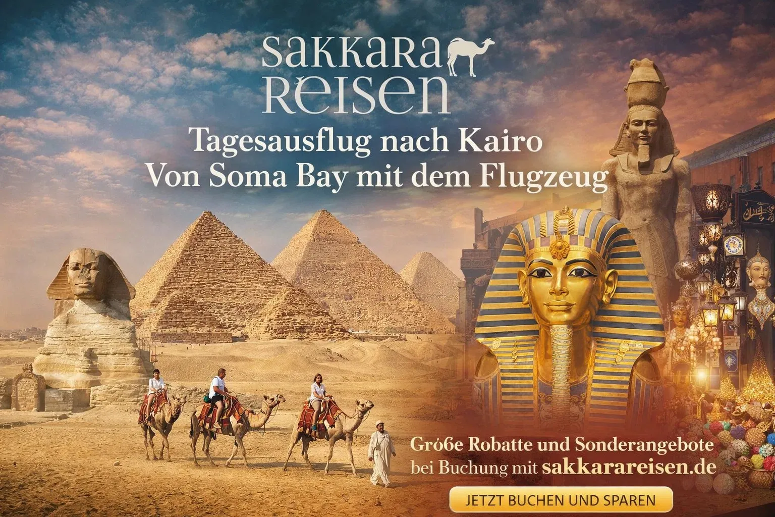 Tagesausflug nach Kairo Von Soma Bay mit dem Flugzeug