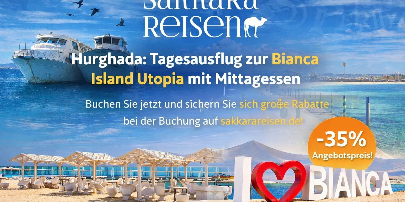 Hurghada: Tagesausflug zur Bianca Island Utopia mit Mittagessen