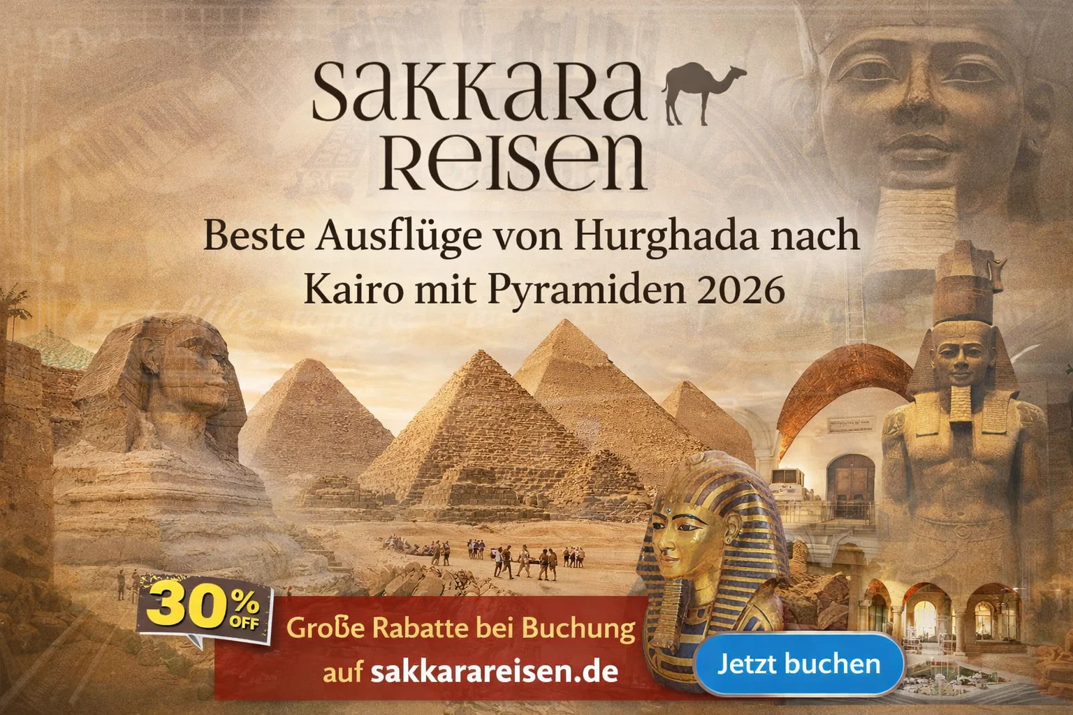 Beste Ausflüge von Hurghada nach Kairo mit Pyramiden 2026
