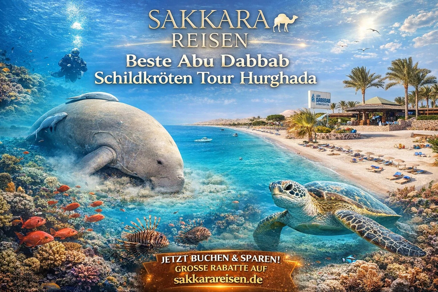Abu Dabbab Schildkröten Tour Hurghada