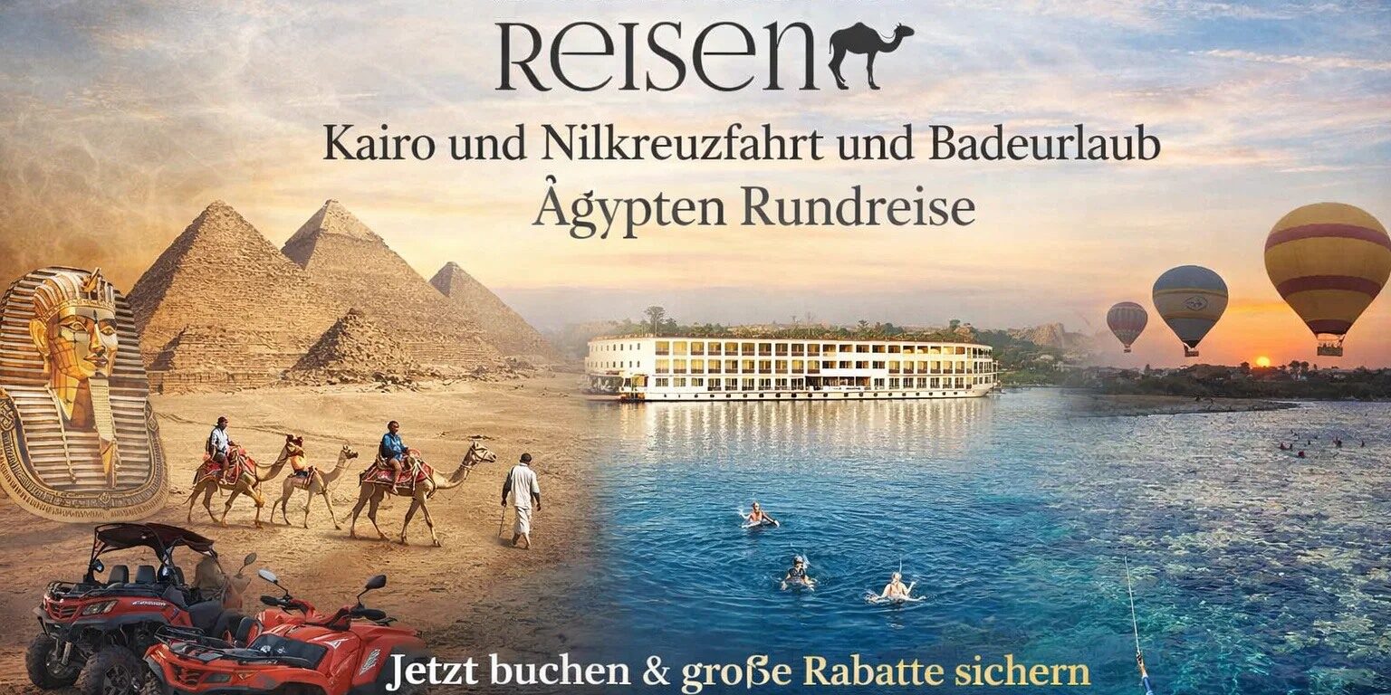 Kairo und Nilkreuzfahrt und Badeurlaub Ägypten Rundreise