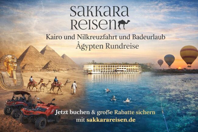 Kairo und Nilkreuzfahrt und Badeurlaub Ägypten Rundreise