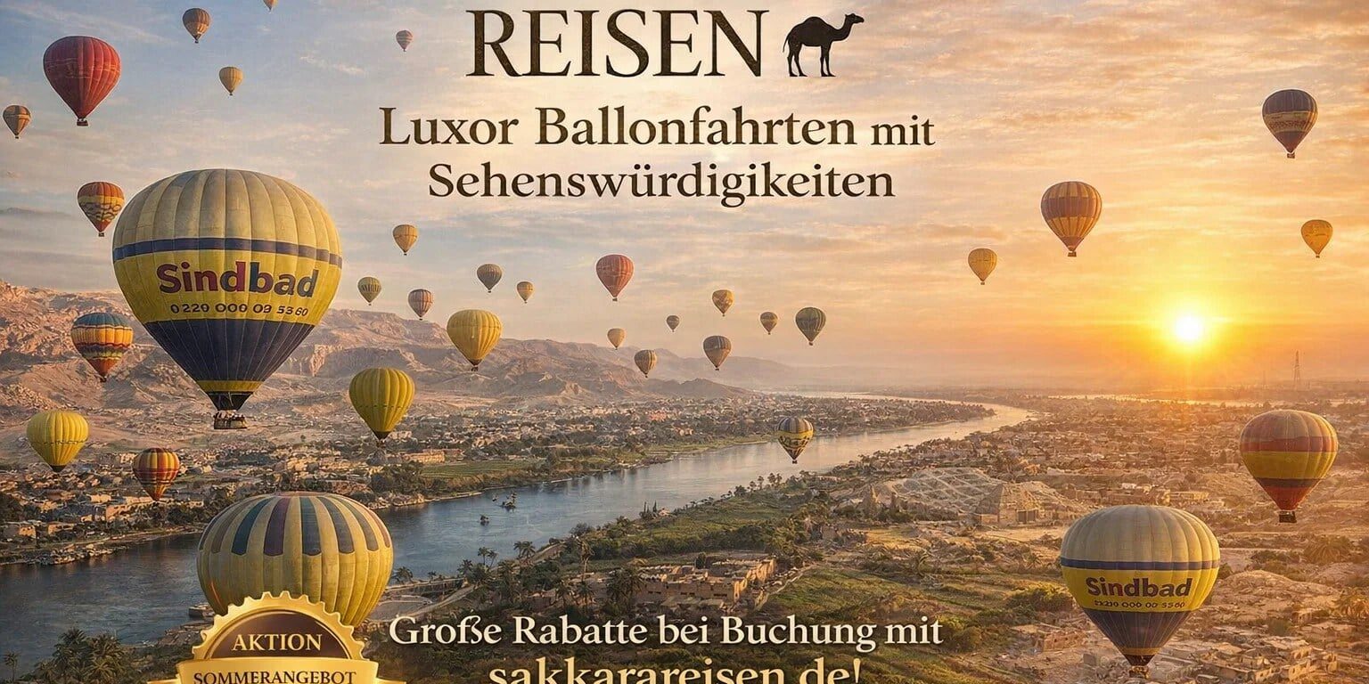 Luxor Ballonfahrten mit Sehenswürdigkeiten
