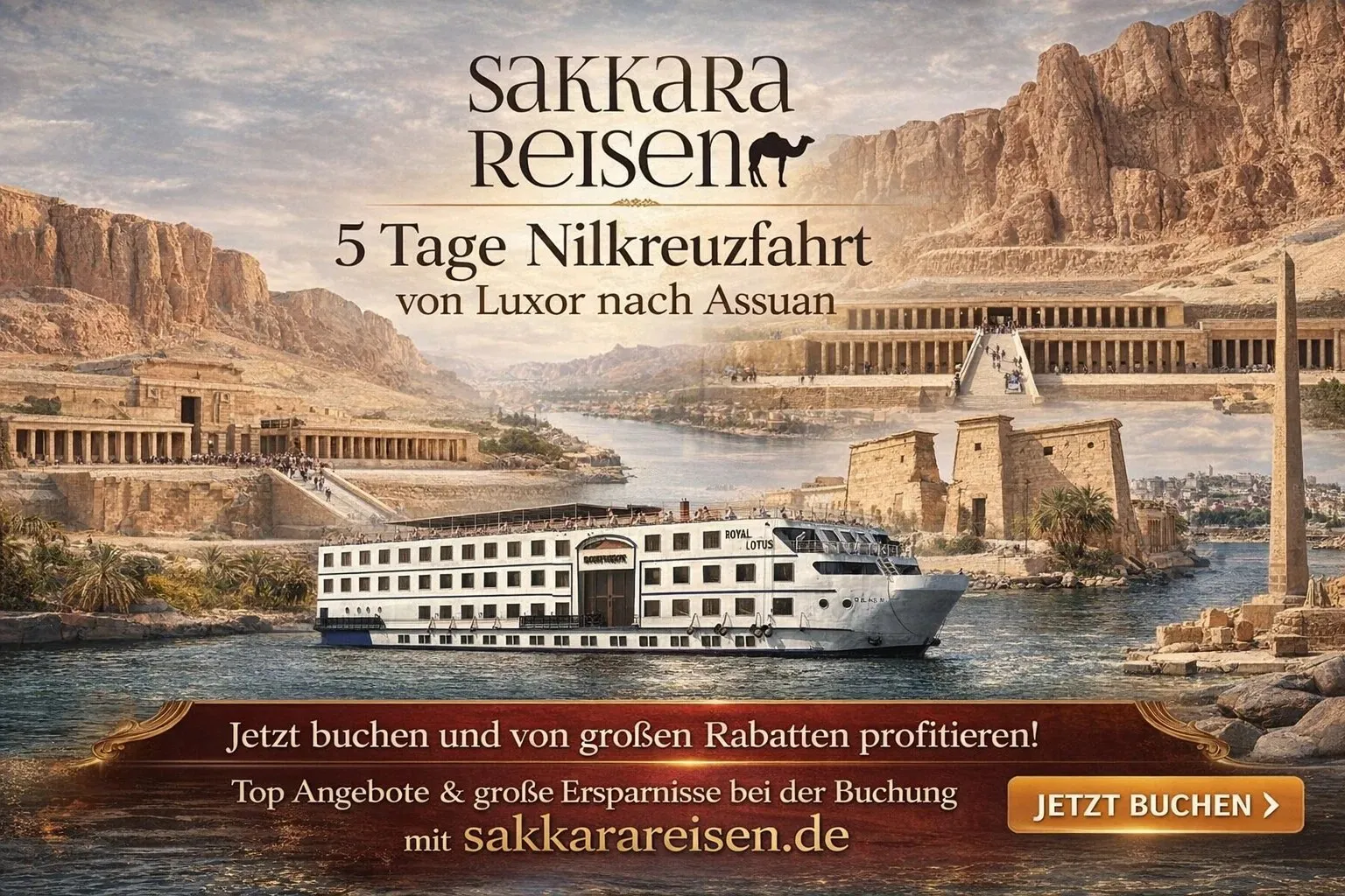 5 Tage Nilkreuzfahrt von Luxor nach Assuan