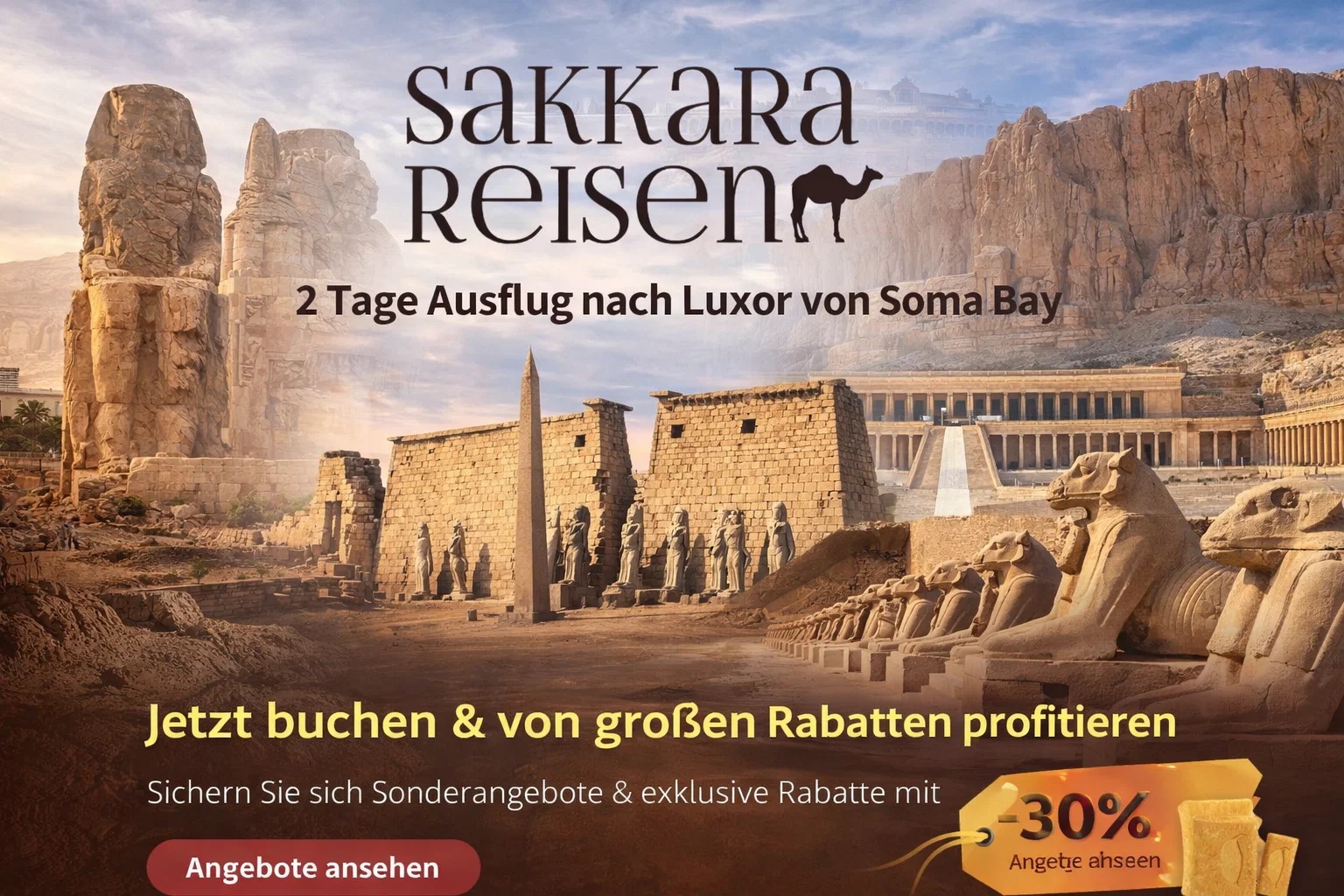 2 Tage Ausflug nach Luxor von Soma Bay