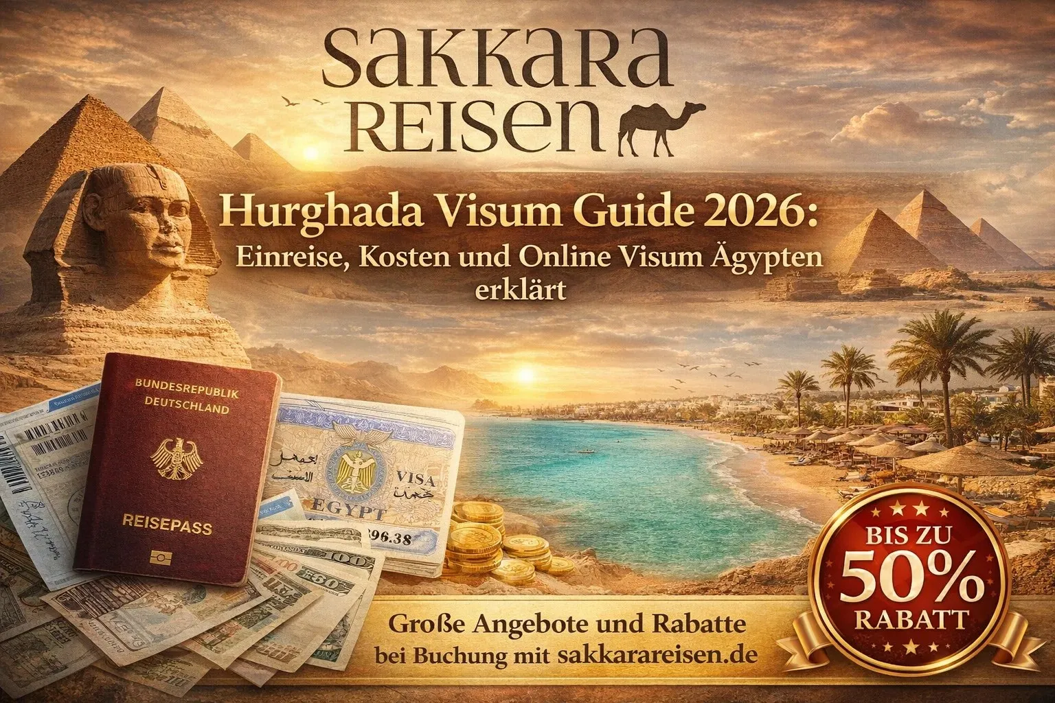 Hurghada Visum Guide 2026 : Einreise, Kosten und Online Visum Ägypten erklärt