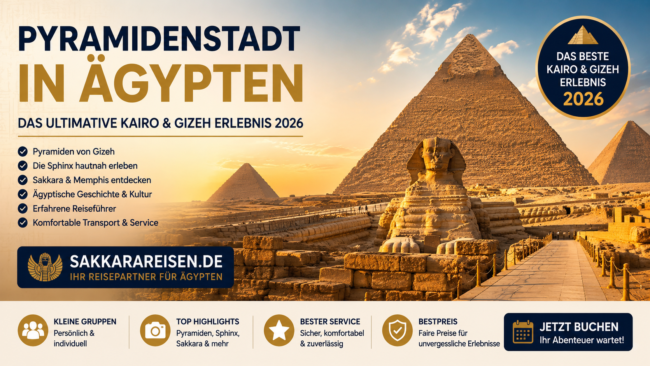 Pyramidenstadt in Ägypten | Das ultimative Kairo & Gizeh Erlebnis 2026 Pyramidenstadt in Ägypten | Das ultimative Kairo & Gizeh Erlebnis 2026