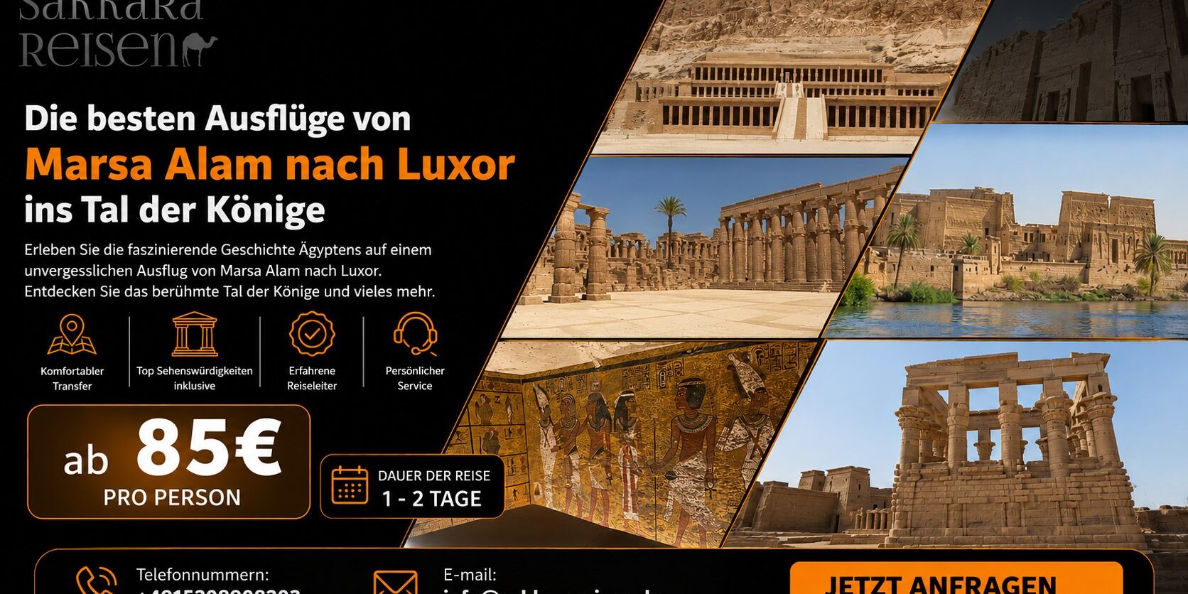 Die besten Ausflüge von Marsa Alam nach Luxor ins Tal der Könige Die besten Ausflüge von Marsa Alam nach Luxor ins Tal der Könige