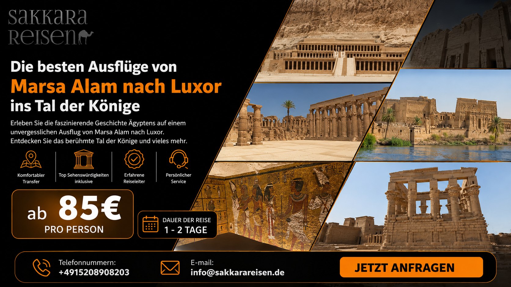 Die besten Ausflüge von Marsa Alam nach Luxor ins Tal der Könige