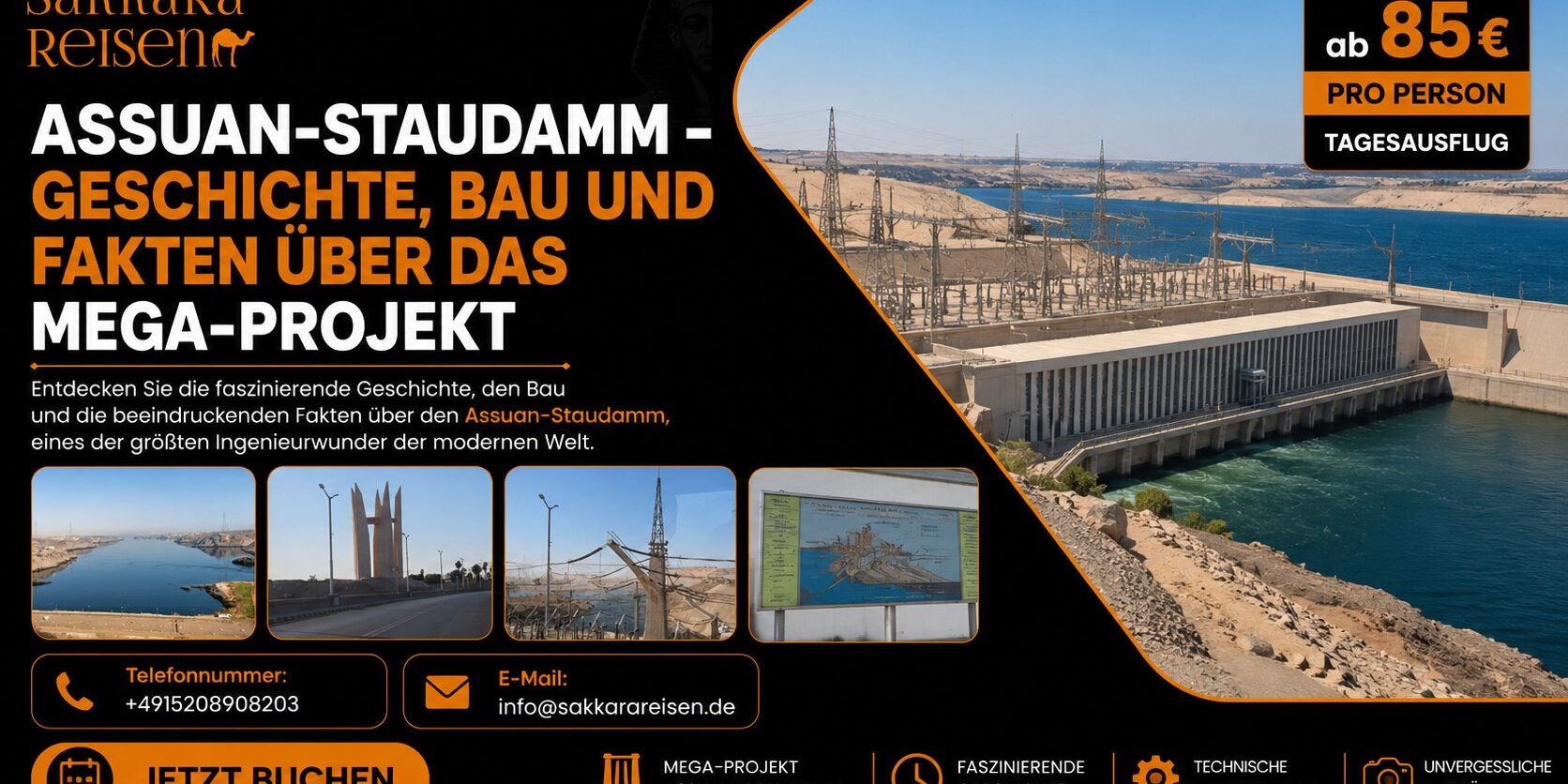 Assuan-Staudamm – Geschichte, Bau und Fakten über das Mega-Projekt