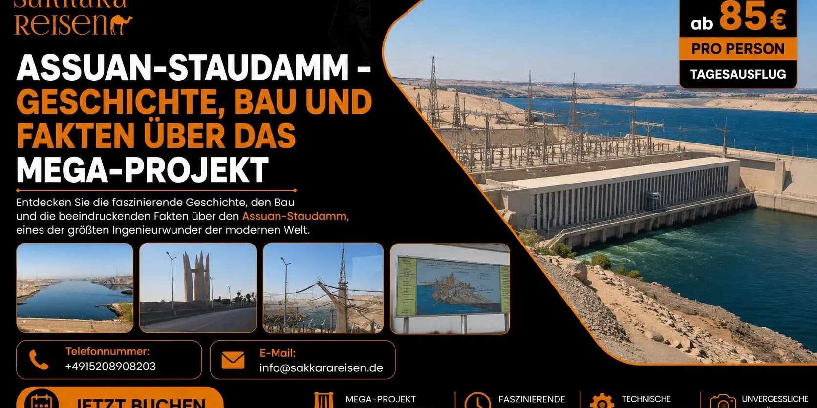 Assuan-Staudamm – Geschichte, Bau und Fakten über das Mega-Projekt