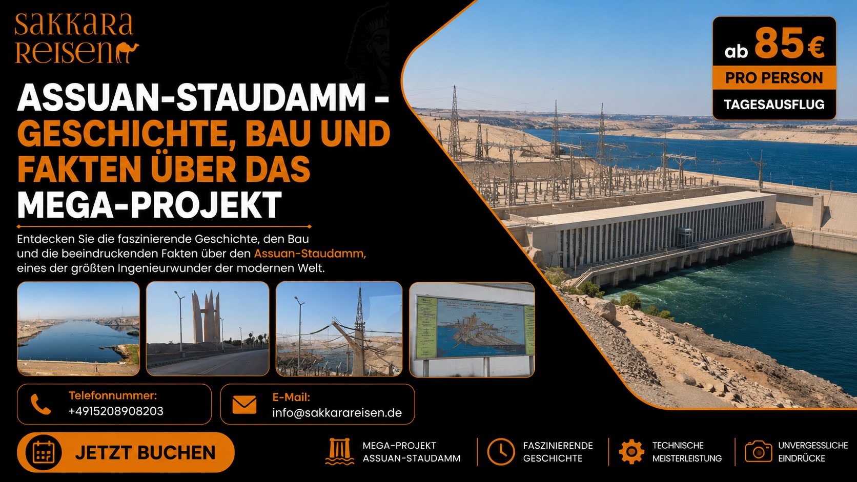 Assuan-Staudamm – Geschichte, Bau und Fakten über das Mega-Projekt