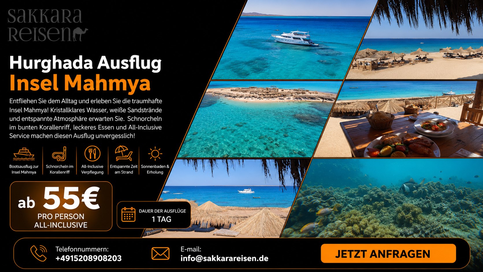Hurghada Ausflug Insel Mahmya