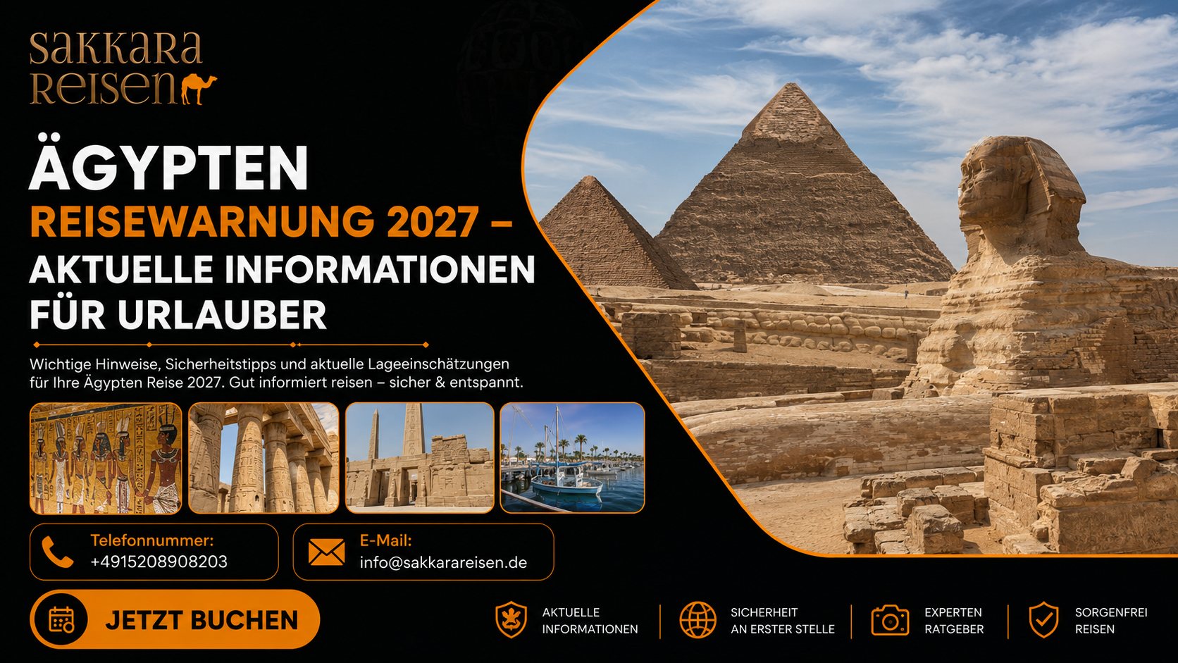 Ägypten Reisewarnung 2027 – Aktuelle Informationen für Urlauber