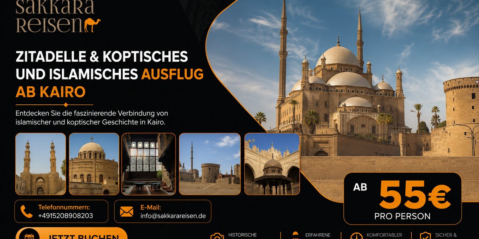 Zitadelle & Koptisches und Islamisches Ausflug Ab Kairo Zitadelle & Koptisches und Islamisches Ausflug Ab Kairo