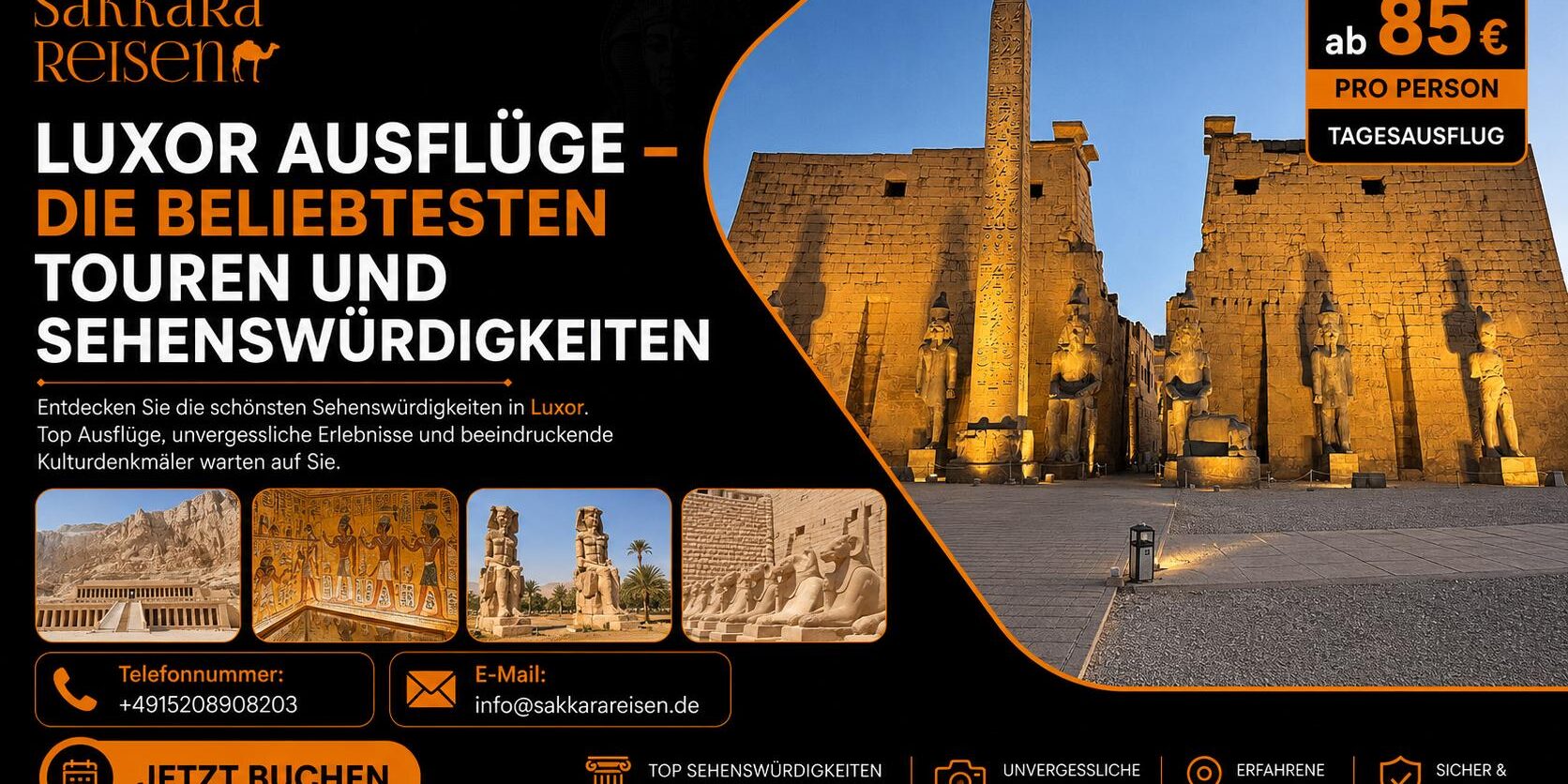 Luxor Ausflüge – Die beliebtesten Touren und Sehenswürdigkeiten