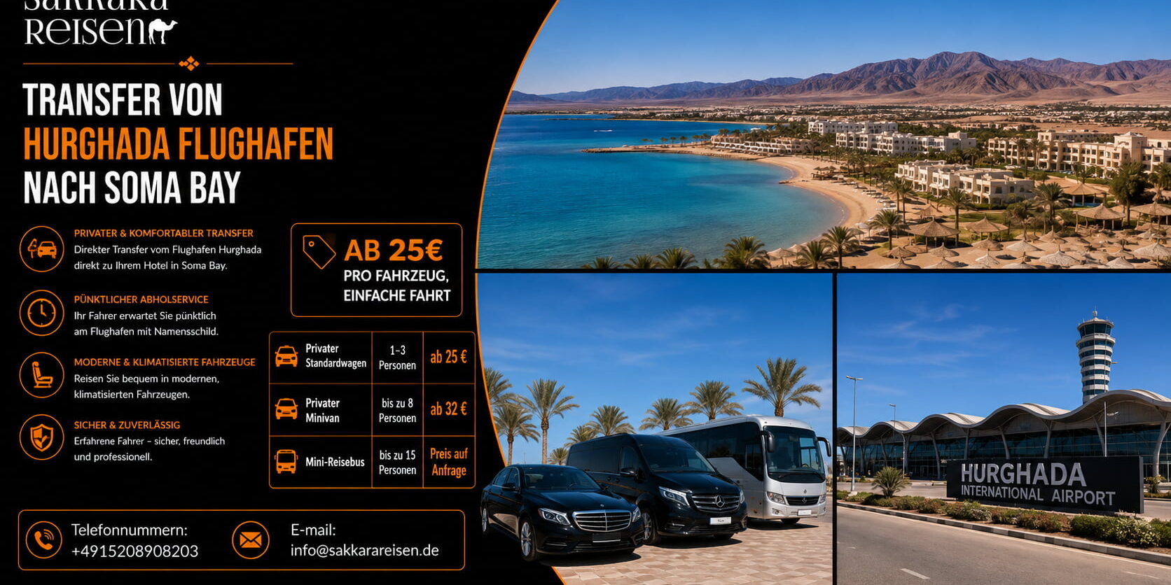 Transfer von Hurghada Flughafen Nach Soma Bay