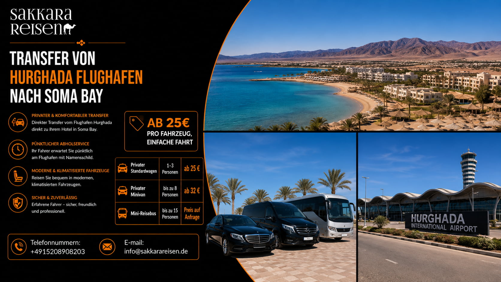 Transfer von Hurghada Flughafen Nach Soma Bay