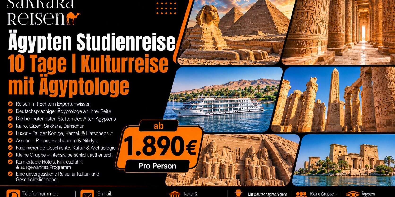 Ägypten Studienreise 10 Tage | Kulturreise mit Ägyptologe