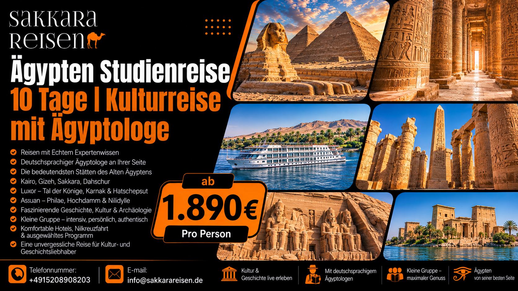 Ägypten Studienreise 10 Tage | Kulturreise mit Ägyptologe