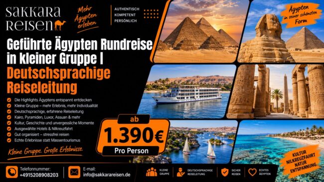 Geführte Ägypten Rundreise in kleiner Gruppe | Deutschsprachige Reiseleitung