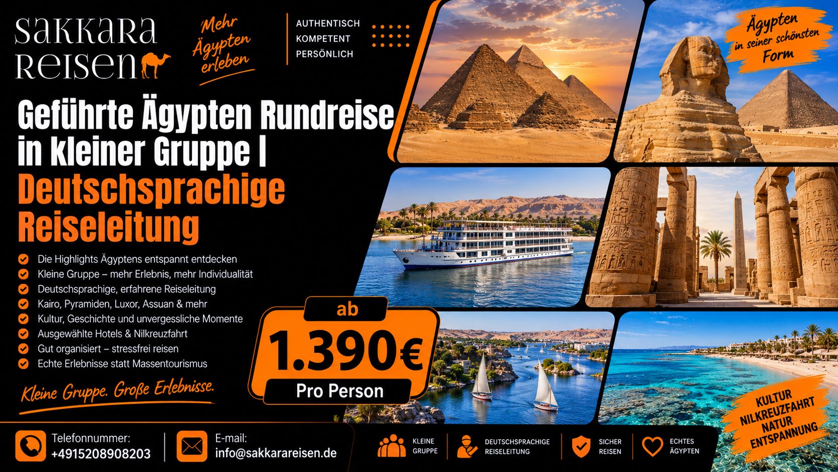 Geführte Ägypten Rundreise in kleiner Gruppe | Deutschsprachige Reiseleitung