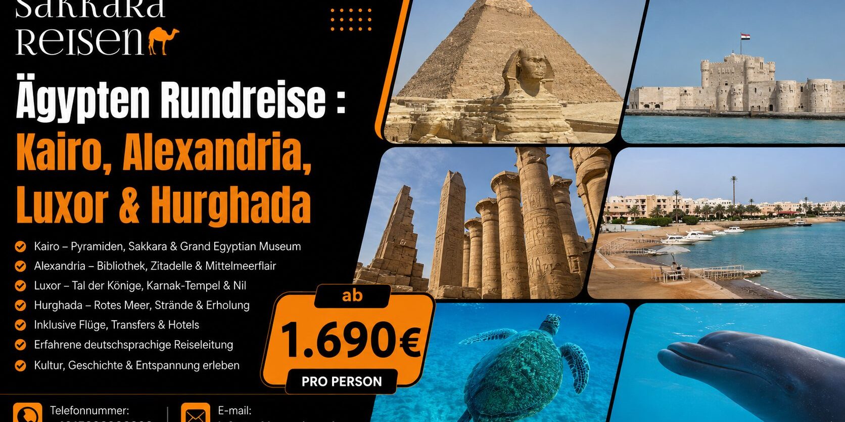 Ägypten Rundreise : Kairo, Alexandria, Luxor & Hurghada Ägypten Rundreise : Kairo, Alexandria, Luxor & Hurghada