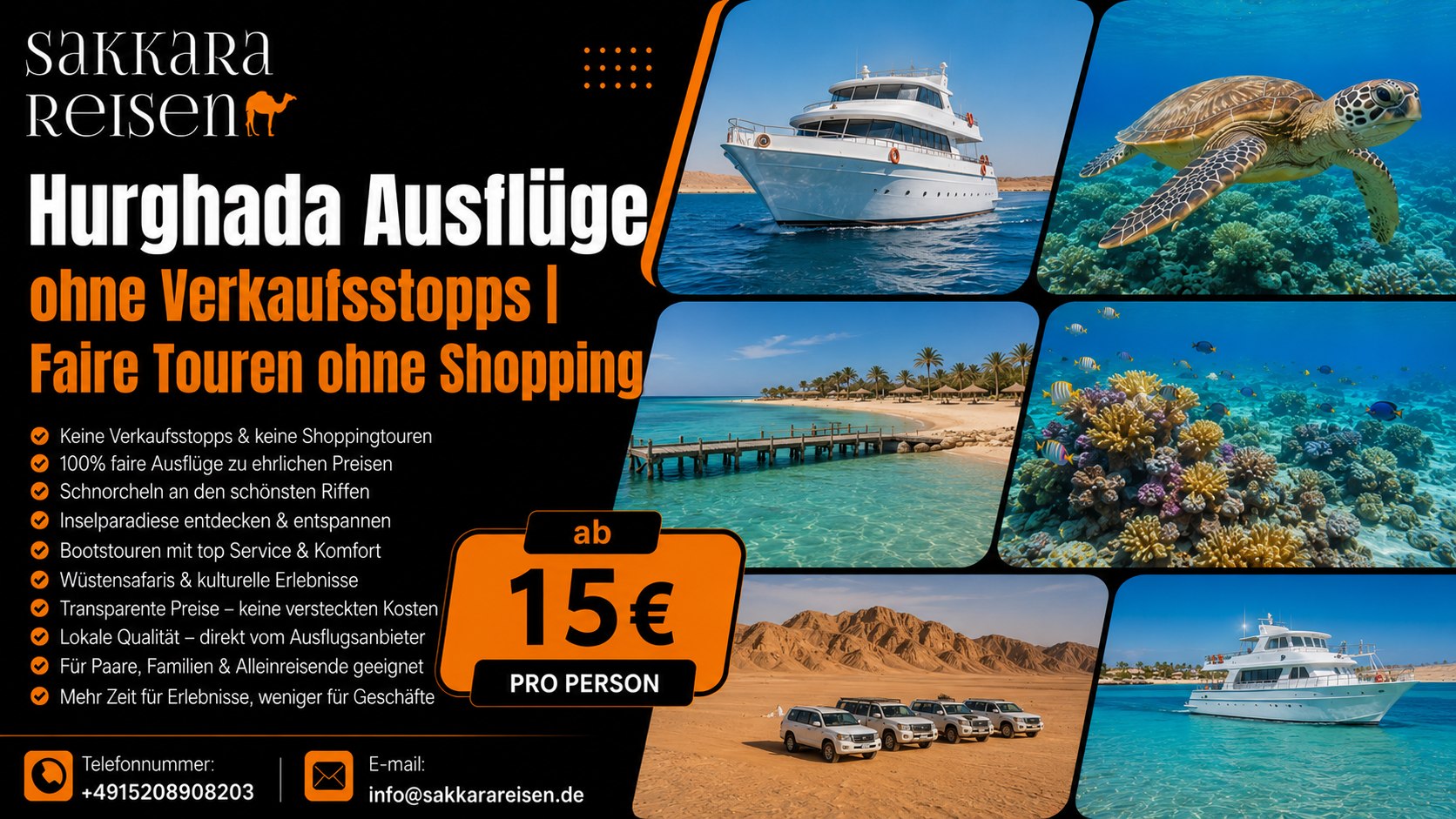 Hurghada Ausflüge ohne Verkaufsstopps | Faire Touren ohne Shopping