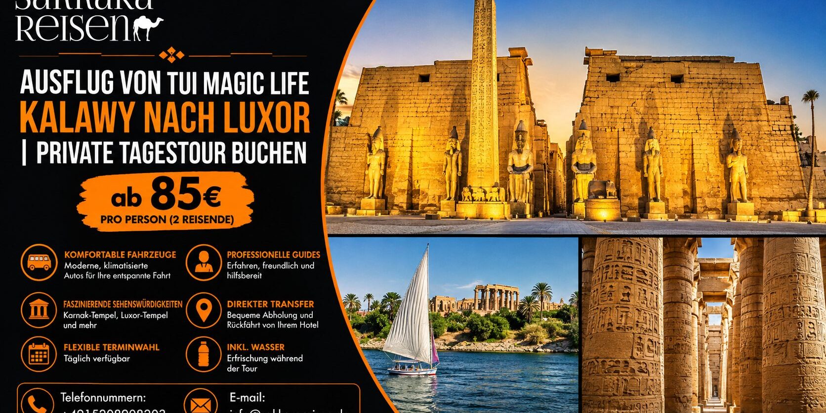 Ausflug von TUI MAGIC LIFE Kalawy nach Luxor | Private Tagestour buchen Ausflug von TUI MAGIC LIFE Kalawy nach Luxor | Private Tagestour buchen
