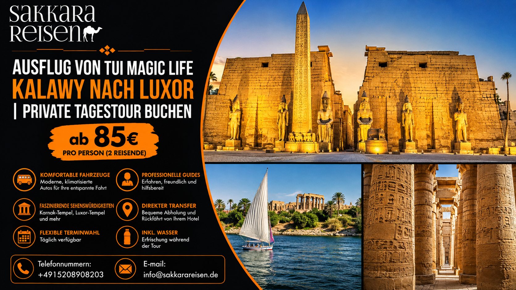 Ausflug von TUI MAGIC LIFE Kalawy nach Luxor | Private Tagestour buchen