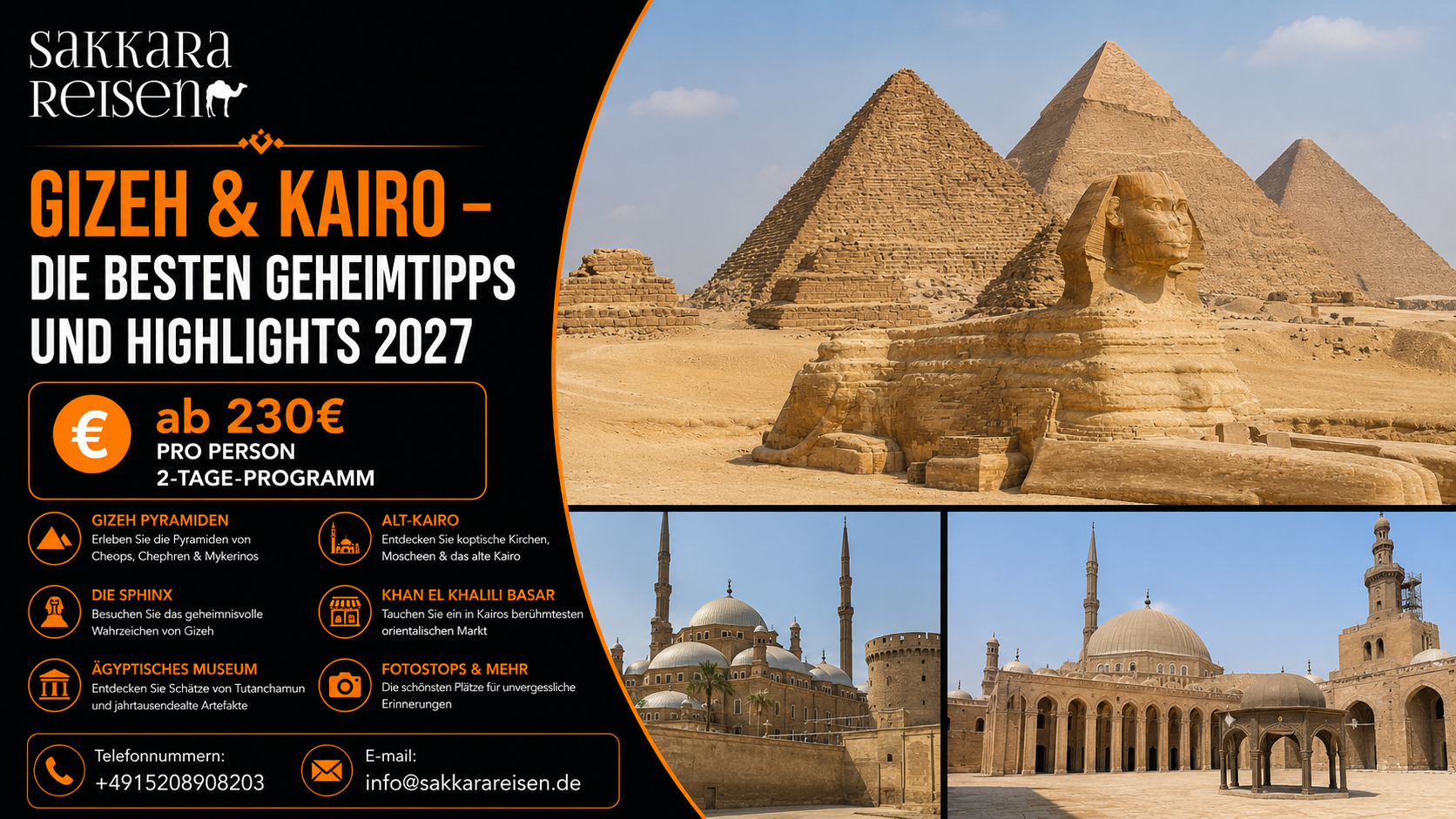 Gizeh & Kairo – Die besten Geheimtipps und Highlights 2027