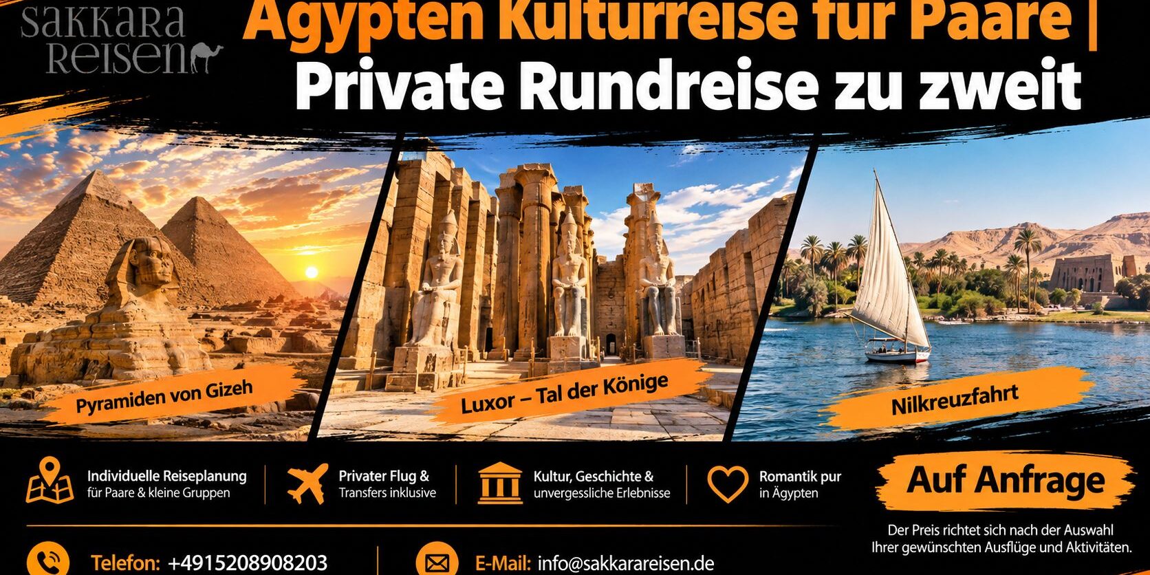 Ägypten Kulturreise für Paare | Private Rundreise zu zweit