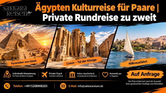 Ägypten Kulturreise für Paare | Private Rundreise zu zweit