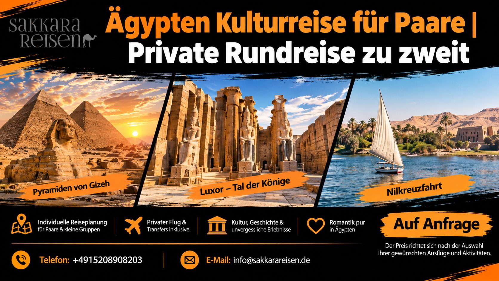Ägypten Kulturreise für Paare | Private Rundreise zu zweit