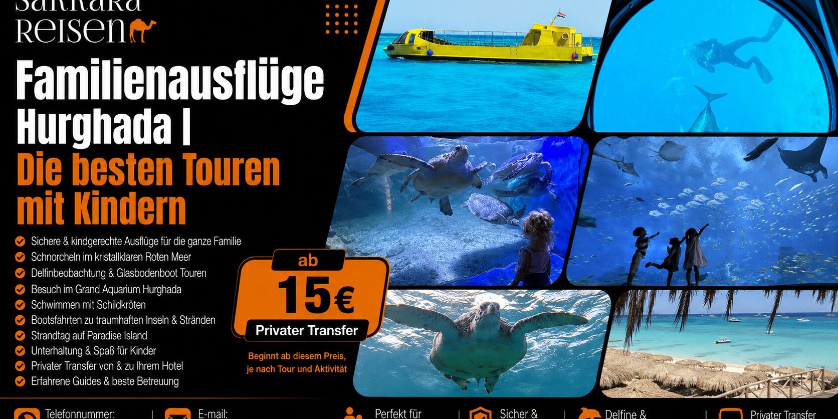 Familienausflüge Hurghada | Die besten Touren mit Kindern