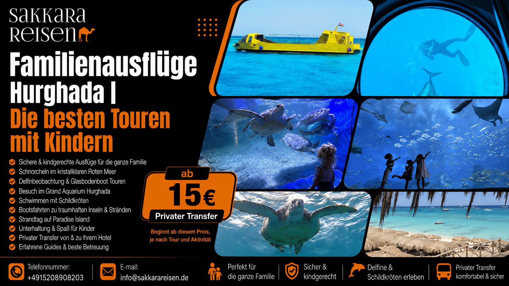 Familienausflüge Hurghada | Die besten Touren mit Kindern